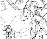 Coloriage Guerriers intergalactiques dans l&rsquo;espace du Jeu Halo