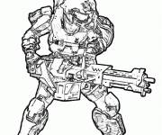 Coloriage Halo Chief pour petits