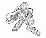 Coloriage Halo en action
