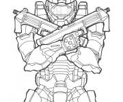 Coloriage Halo en couleurs