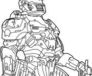 Coloriage Halo et armes