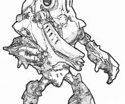 Coloriage Halo Grunt Alien