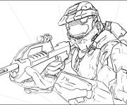 Coloriage Halo Infini