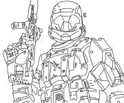 Coloriage Halo Odst 3