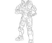 Coloriage Halo quatri&egrave;me version