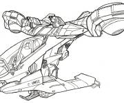 Coloriage H&eacute;licopt&egrave;re Halo