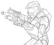 Coloriage Jeu Video Microsoft Halo