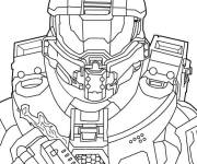 Coloriage La bataille homme-alliance Halo