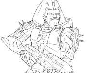 Coloriage Le m&eacute;chant de Halo