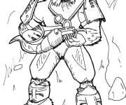 Coloriage Le monstre intergalactique de Halo
