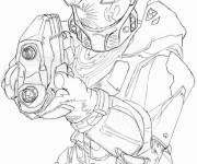 Coloriage Ma&icirc;tre-chef de Halo