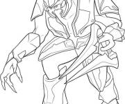 Coloriage Personnage alliance extraterrestre de Halo