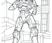 Coloriage Personnage Halo &agrave; imprimer
