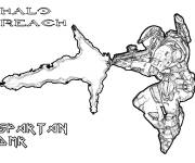 Coloriage Port&eacute;e du halo spartiate