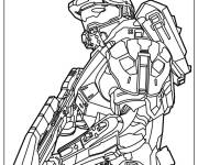 Coloriage Soldat professionnel de Halo