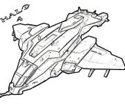 Coloriage Vaisseau spatial de Halo ps