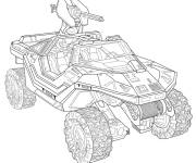 Coloriage V&eacute;hicule Halo &agrave; imprimer