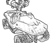 Coloriage Voiture lunaire de Halo