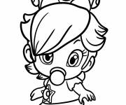 Coloriage Belle b&eacute;b&eacute; Harmonie kawaii
