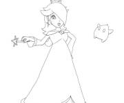 Coloriage et dessins gratuit Harmonie et Luma &eacute;toile dessin&eacute;e &agrave; la main à imprimer