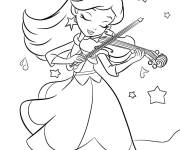Coloriage Harmonie jouant de la musique