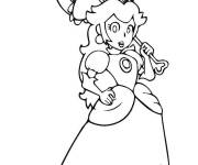Coloriage et dessins gratuit Image de Rosalina avec sa parapluie à imprimer