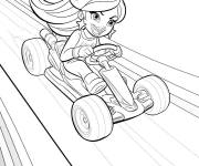 Coloriage Karting avec Harmonie
