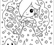 Coloriage Princesse Harmonie en toute beaut&eacute;