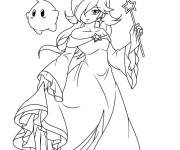 Coloriage Princesse Harmonie et Luma
