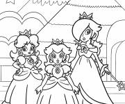 Coloriage Princesse Harmonie, Peach et Daisy