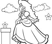 Coloriage Rosalina court dans le jeu