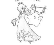 Coloriage et dessins gratuit Rosalina du jeu Mario à imprimer