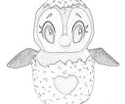 Coloriage et dessins gratuit &OElig;uf Hatchimal &agrave; colorier à imprimer
