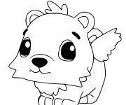 Coloriage Animal Polar Hummingbear de Hatchimals