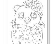 Coloriage Animal sortant de l'oeuf Hatchimals