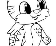Coloriage Animal tigre de Hatchimals