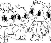 Coloriage Animaux mignons de Hatchimals