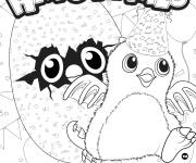 Coloriage Anniversaire de Hatchy de Hatchimals