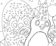 Coloriage Anniversaire des animaux Hatchimals