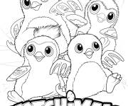 Coloriage Bande de danse Penguala Draggle de Hatchimals