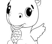 Coloriage Cloud Ponette Hatchimals