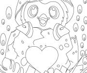 Coloriage Colorie oeuf Hatchimals