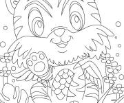 Coloriage Figutine Tigre jouet Hatchimals