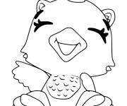 Coloriage Giggling Draggle joyeux de Hatchimals