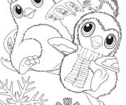 Coloriage Hatchimals pour Noel