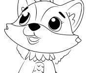 Coloriage Illustration Polar Foxfin de Hatchimals