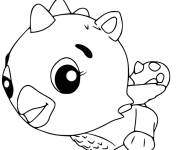 Coloriage Jouet Cloud Draggle de Hatchimals