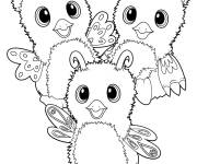 Coloriage et dessins gratuit Les animaux mignons de Hatchimals à imprimer