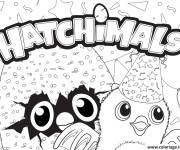 Coloriage Logo Hatchimals
