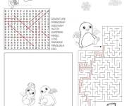 Coloriage Mots crois&eacute;s Hatchimals
